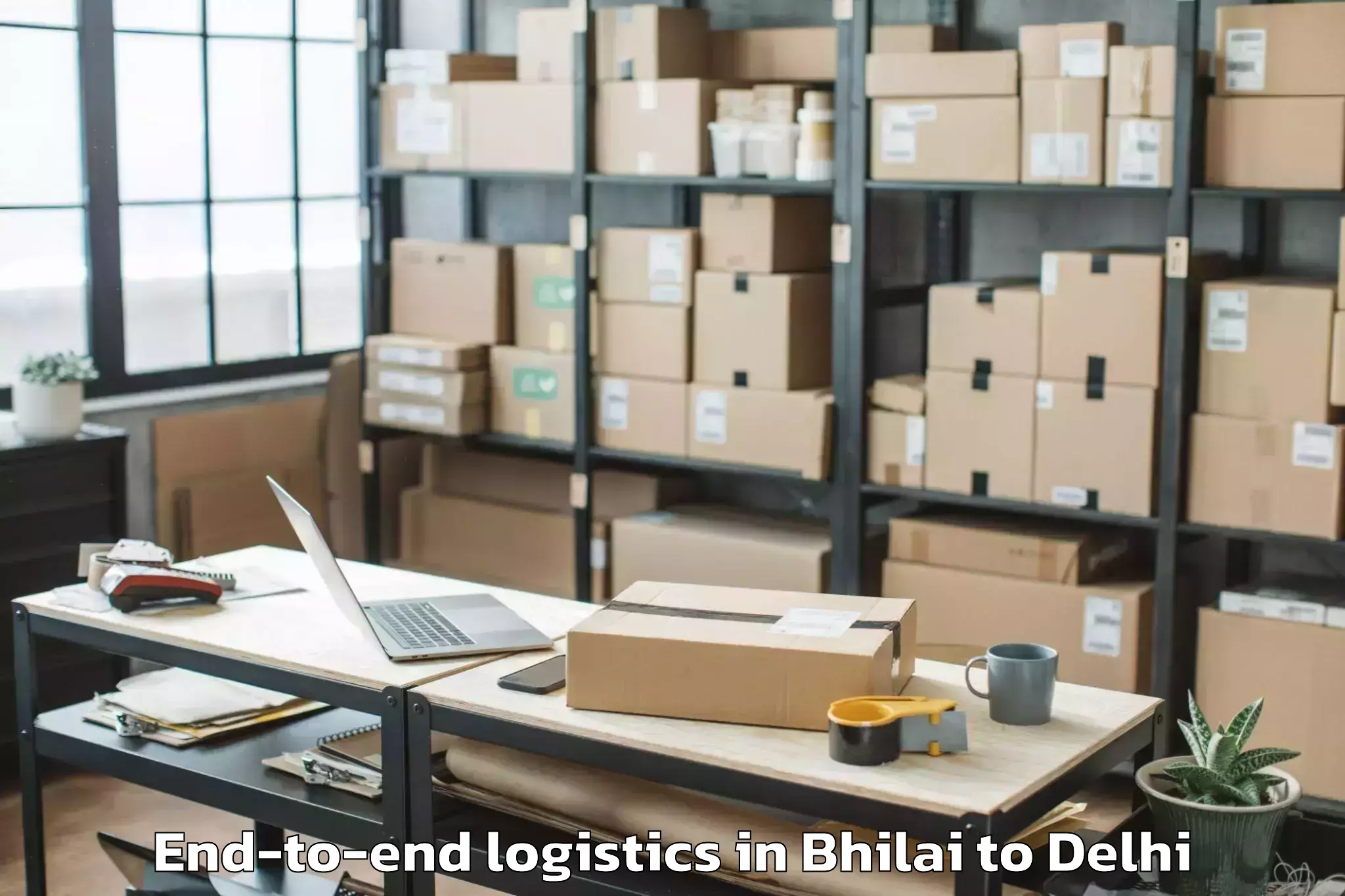 Book Bhilai to Flatted Factory Complex Okhla End To End Logistics Online